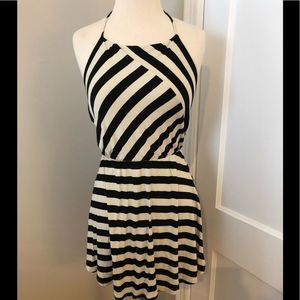 Corey Lynn Calter striped halter dress